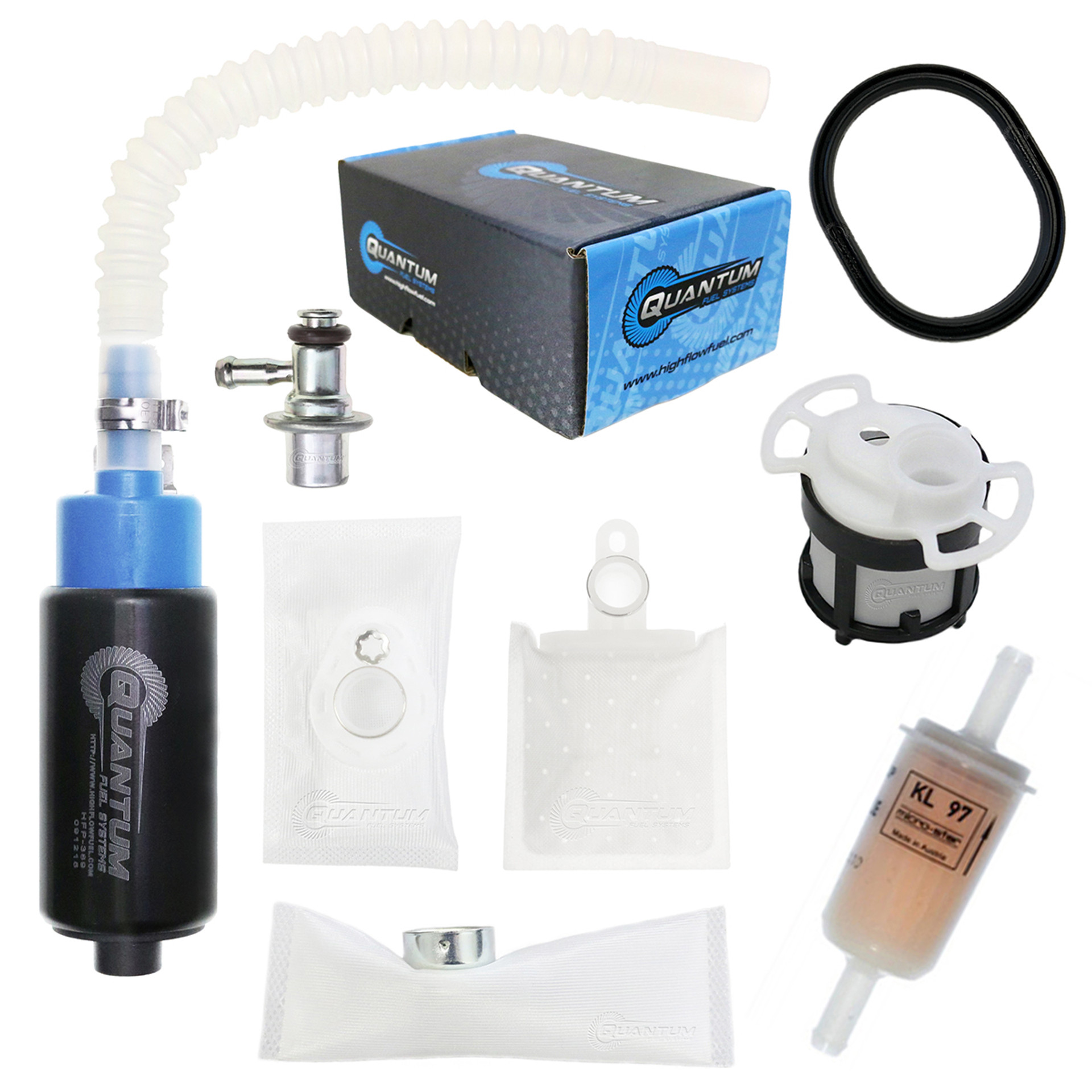 Quantum Fuel Systems OEM Replacement In-Tank EFI Fuel Pump with Fuel Pressure Regulator, Tank Seal, Fuel Filter, Strainer for the Husaberg FE250/FE350 '13 & etc. Quantum Fuel Systems OEM Replacement In-Tank EFI Fuel Pump with Fuel Pressure Regulator, Tank Seal, Fuel Filter, Strainer for the Husaberg FE250/FE350 '13 & etc.